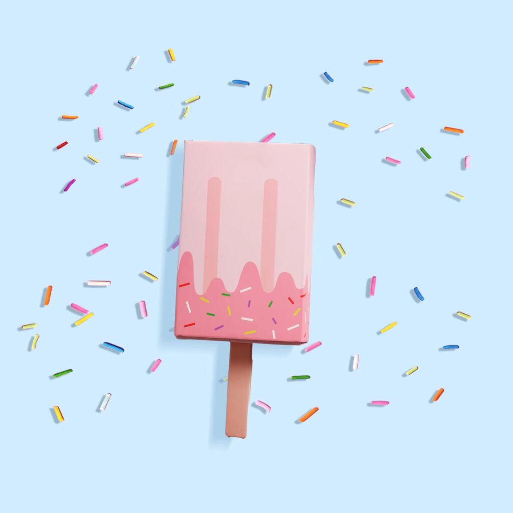 Calcetines Helado Paleta Rosa